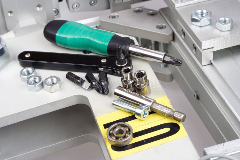 Industrial Equipment Repair Stock Image Image of group, machinery