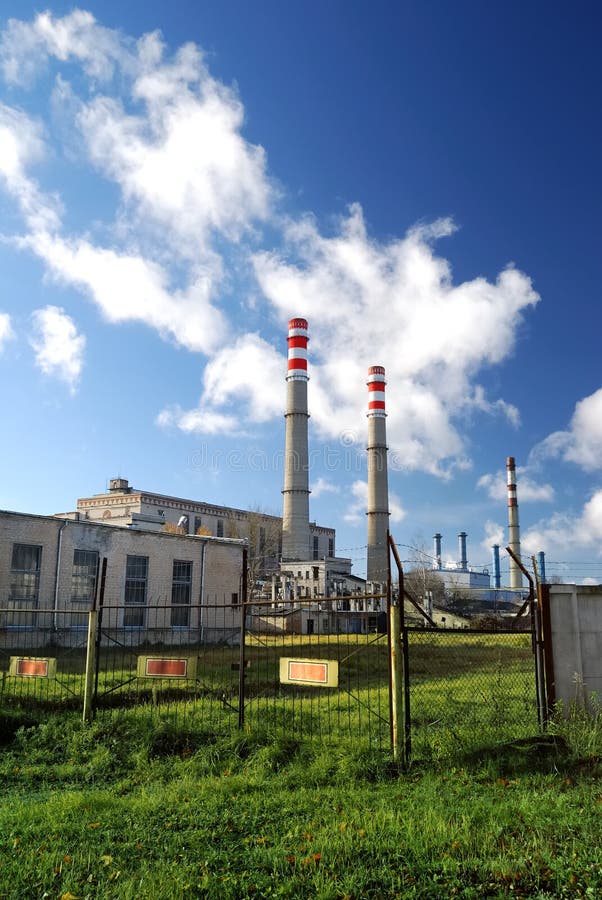 Industrial factory stock image. Image of clear, chimney - 17053659