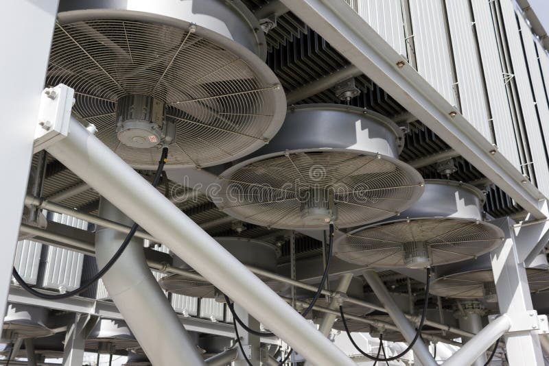 Ventilation System Parking Lot, Tunnel Jet Fan. Stock Image - Image of  steel, industry: 164183331