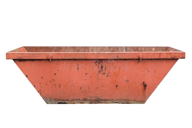 Industrial garbage container isolated on white background royalty free stock photos