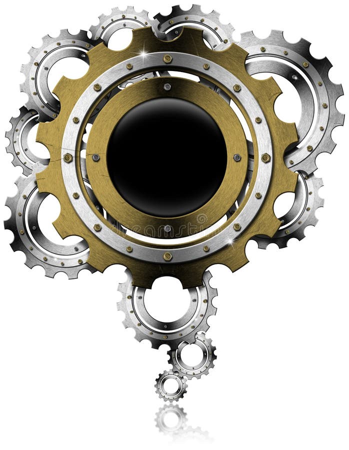 Industrial Gears Background Stock Illustration Illustration of