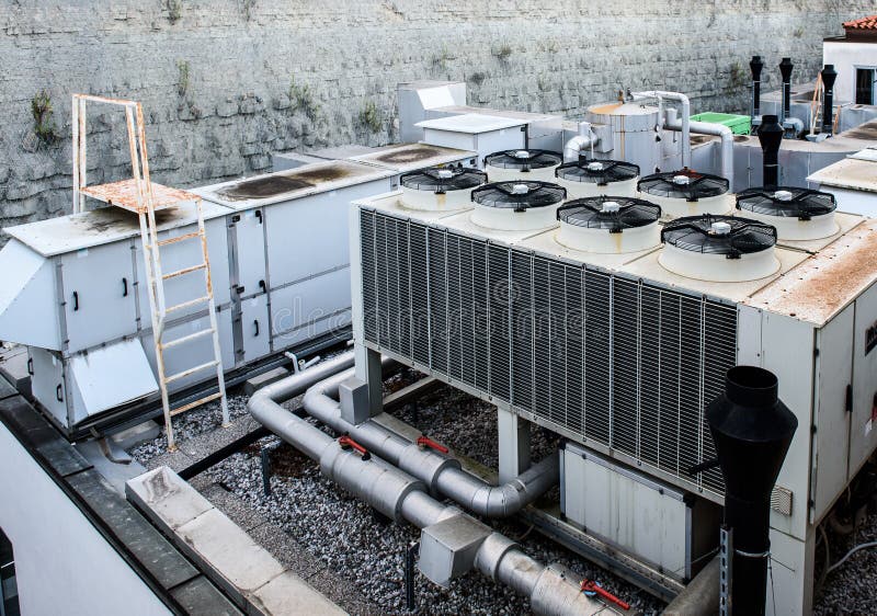 Industrial Heating Ventilation and Air Conditioning Recuperator stock photography Industrial Heating Ventilation and Air Conditioning Recuperator stock photography