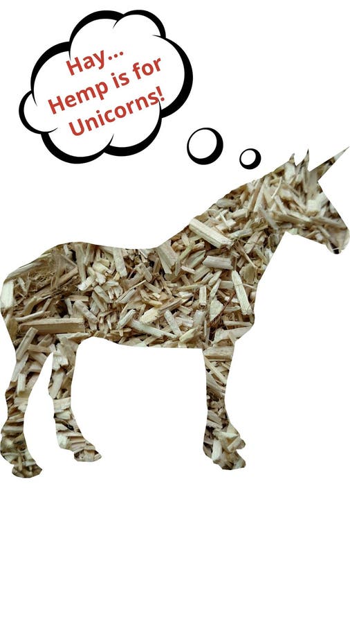 Hemp for Unicorns stock illustration