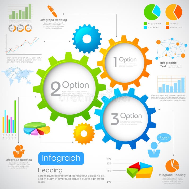 Ilustraciones de infografias cuadro.