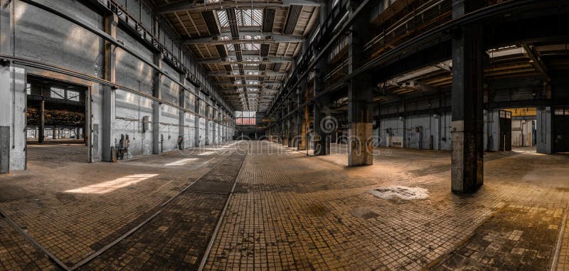 Industrial interior of a large building stock photography Industrial interior of a large building stock photography