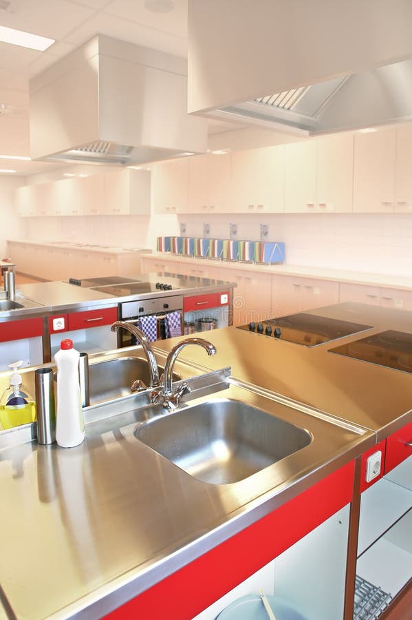 Industrial kitchen stock images