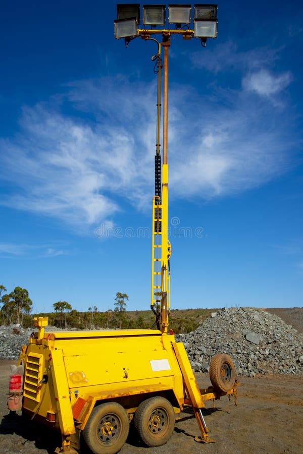 Industrial Lighting Tower stock photo. Image of floodlight 236938656