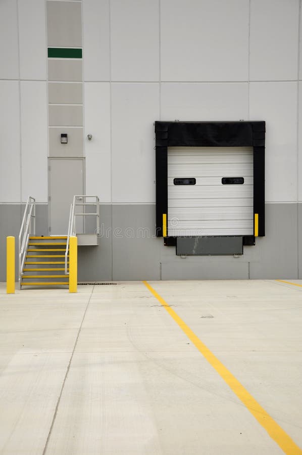 Industrial loading dock royalty free stock photos