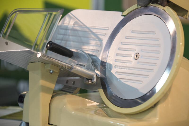 Industrial Machine for Cutting Meat and Meat Stock Image Image of catering, meat 145467731