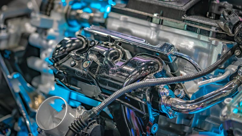 Industrial Mechanical Spare Parts Engine stock image Industrial Mechanical Spare Parts Engine stock image