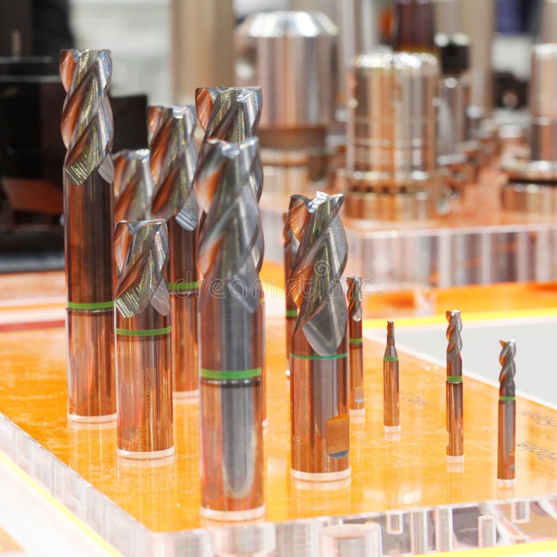 Industrial Milling Cutting Tool with Carbide Insert Stock Image Image