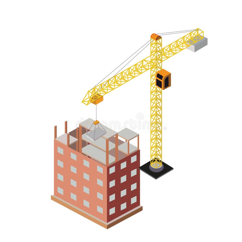 Industrial objects isometrics royalty free illustration Industrial objects isometrics royalty free illustration