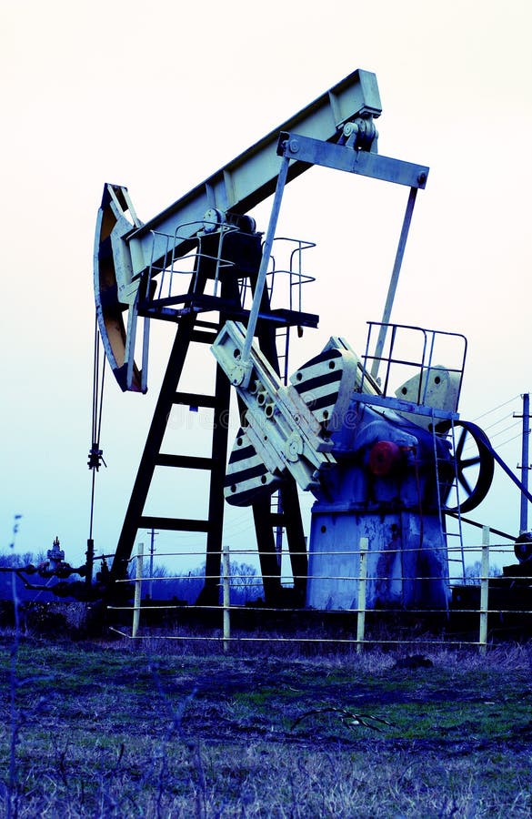 Industrial oil pump stock photo. Image of plant, derek 7491740