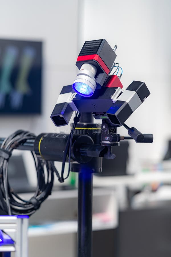 Industrial Optical 3D Scanner Stock Image Image of scan, process