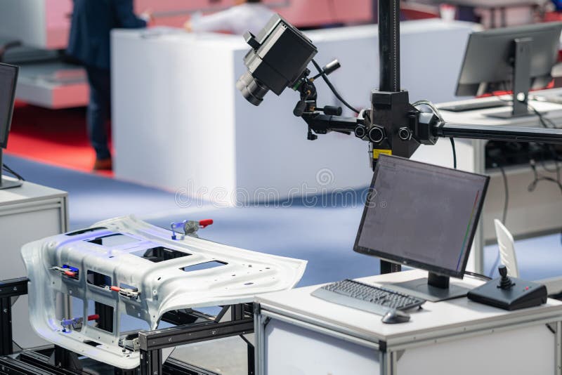 Industrial Optical 3D Scanner Stock Image Image of factory