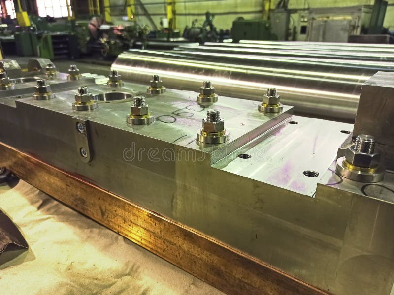 Industrial Parts, Finished Products of Engineering Production. Selective Stock Image Image of