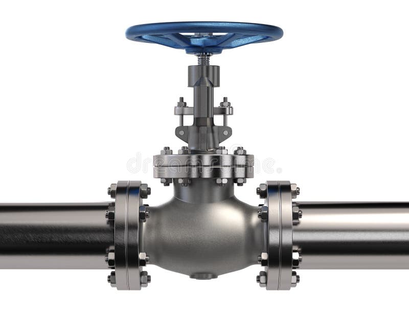 Industrial Pipe Valve stock photography