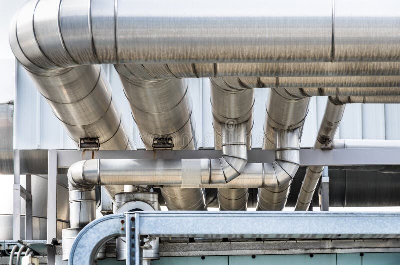 Industrial Pipes royalty free stock photography