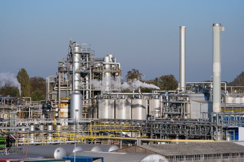 View on an industrial chemical plant. View on an industrial chemical plant