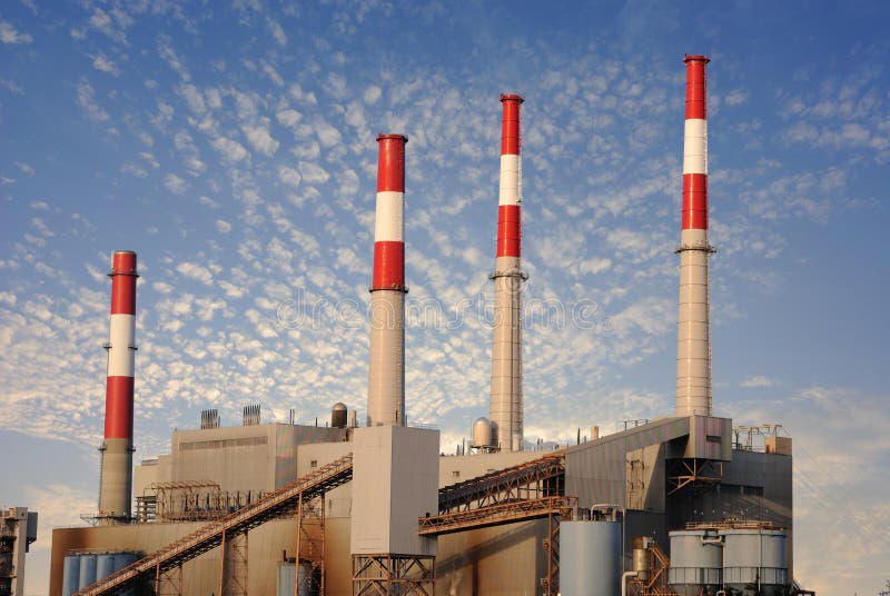 Industrial Power Plant stock image