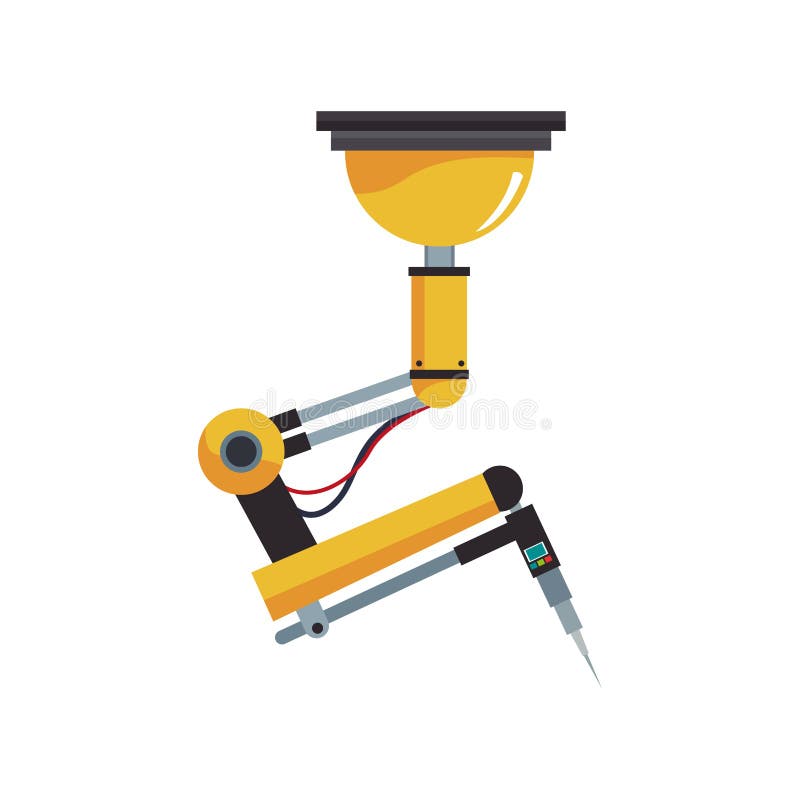 Industrial robot design royalty free illustration