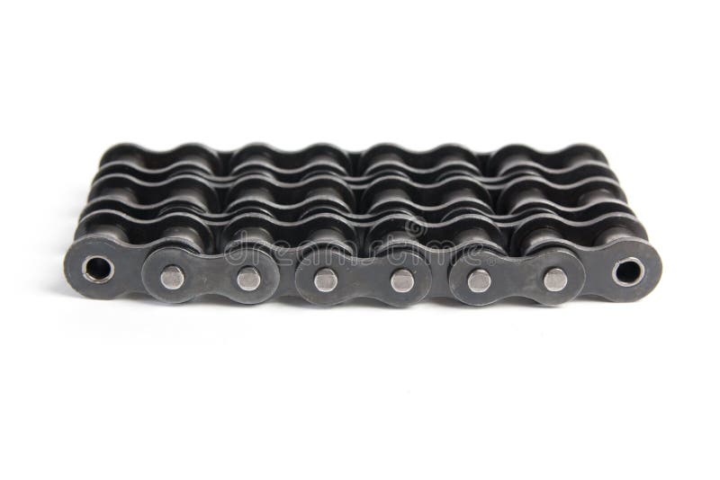 Industrial roller chain stock photo. Image of chain, close 61816534