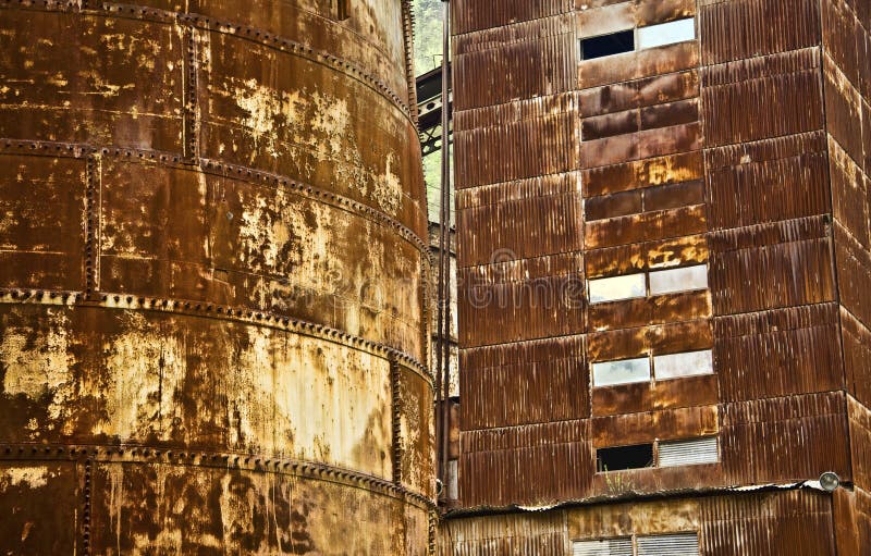 Industrial Rusty Metal Construction