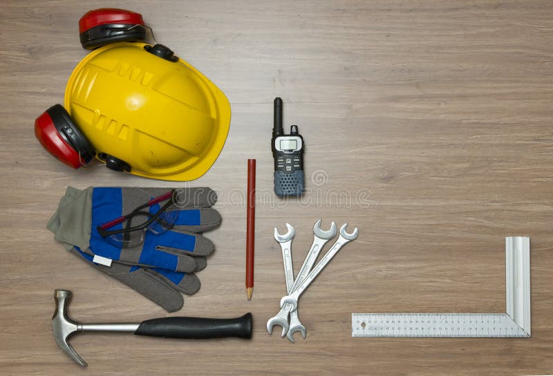 Carpenters Safety Equipment Stock Photo Image of people, protection