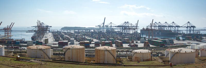 Industrial seaport & container terminal