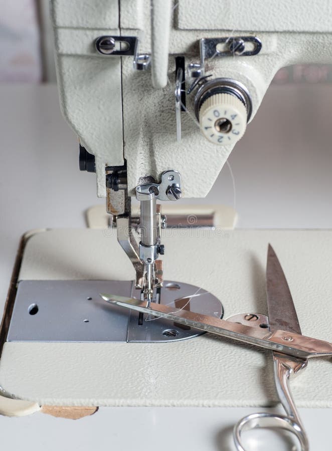 Industrial sewing machine stock photo. Image of clothing - 89648206