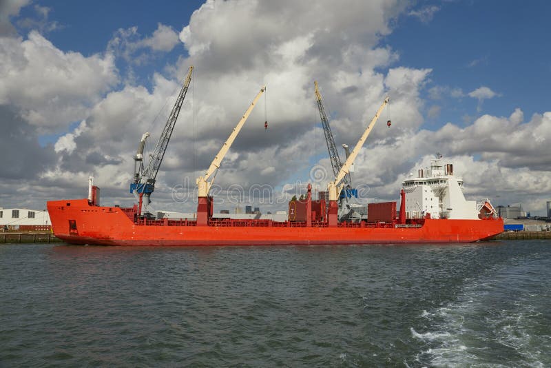 Cargo ship exhaust smoke stock photo. Image of dull 159829922