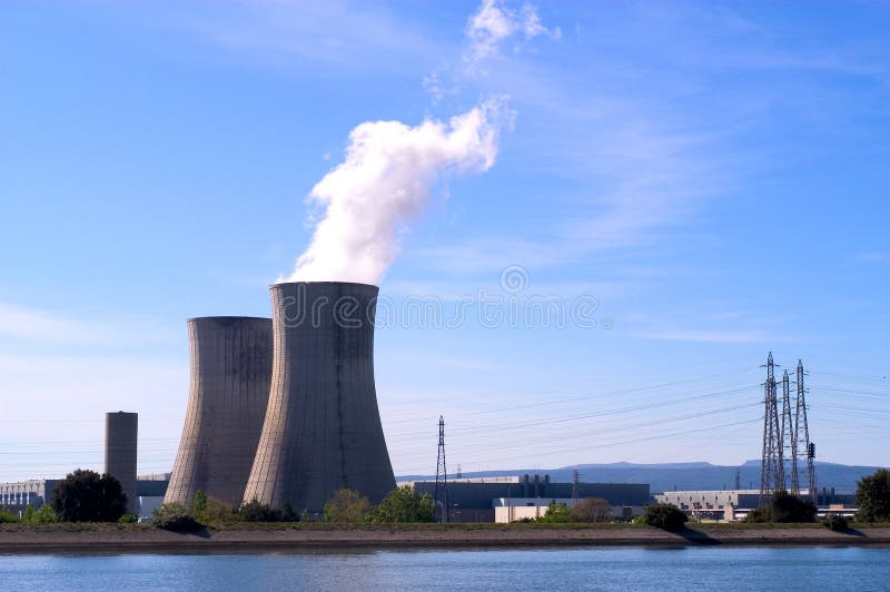 Industrial Site in Nuclear Power Stock Image Image of architecture
