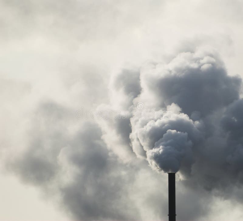 Industrial Smoke Stack royalty free stock photos