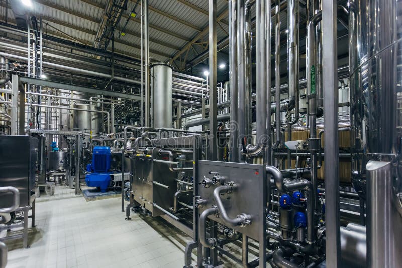 Industrial Stainless Steel Vats in Modern Brewery Stock Photo Image of metal, beverage 143210908