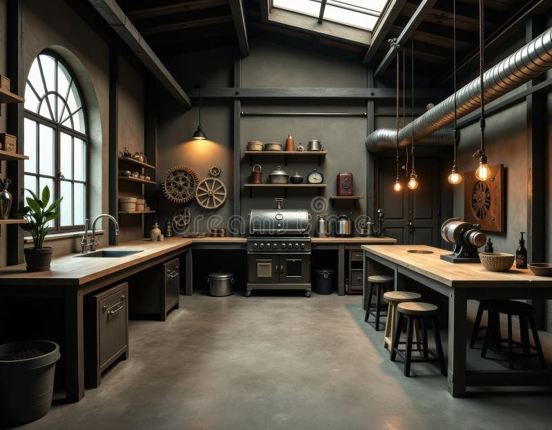 Picture of 20th Century Industrial Console Table for sale at Pamono