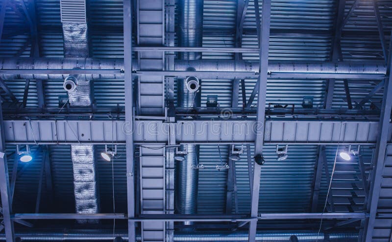 Industrial ventilation and air conditioning royalty free stock photos Industrial ventilation and air conditioning royalty free stock photos