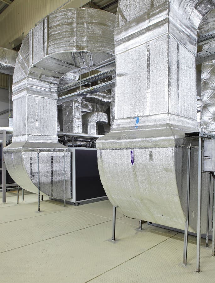 Industrial Ventilation System, Roof of the Plant Stock Photo Image of