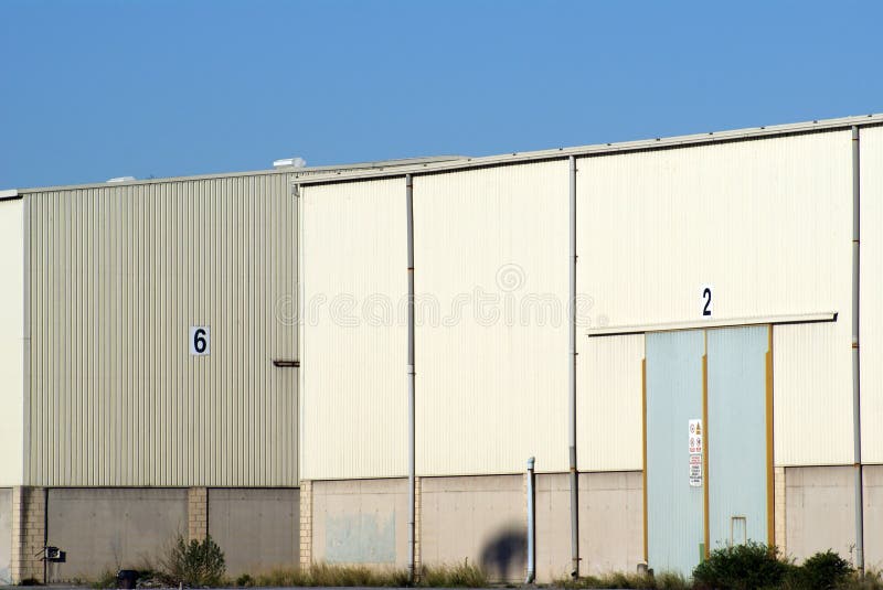 Industrial Warehouse Number Six and Two 6 2 with Closed Doors Stock ...
