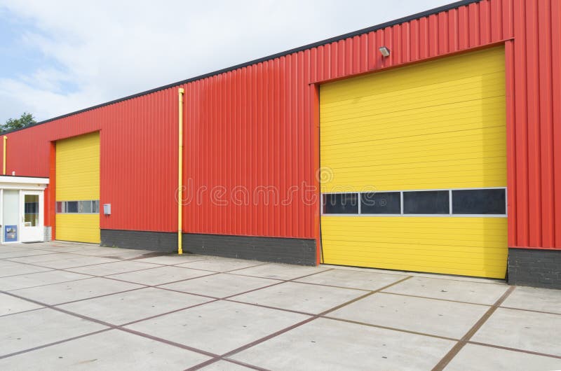 Industrial warehouse stock photo