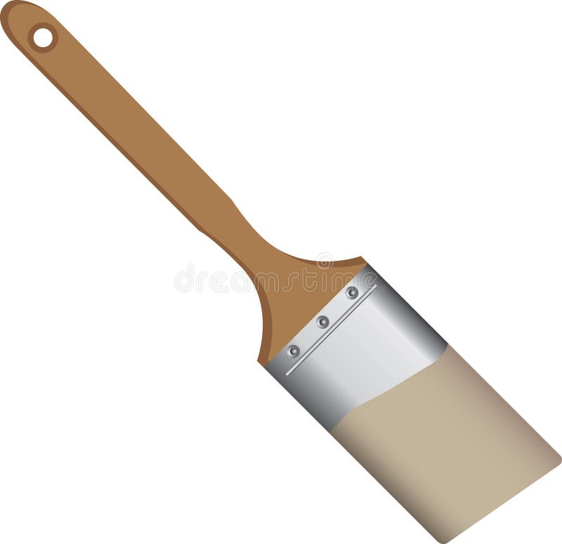 Industrial paint brush stock vector. Illustration of clipart 236760558