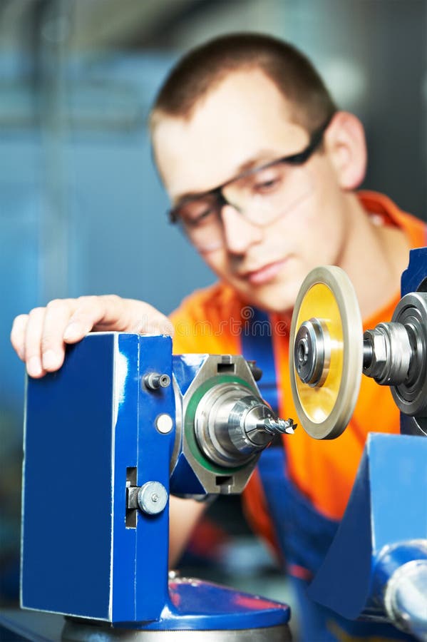 Industrial worker at tool metalwork