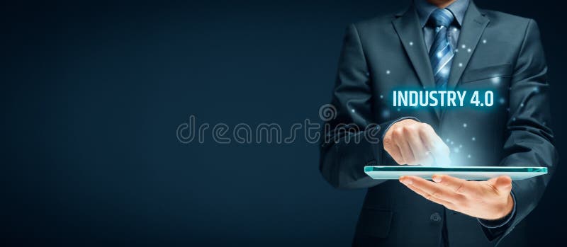 Industrie 4 Das Wort der roten Farbe gelegen über Text der weißen Farbe stockfoto Industrie 4 Das Wort der roten Farbe gelegen über Text der weißen Farbe stockfoto