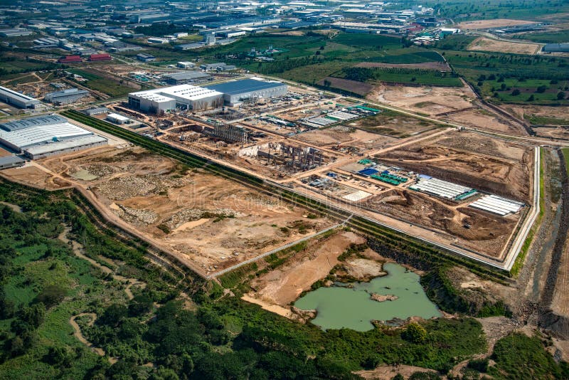 Industriegebietlandentwicklung lizenzfreie stockfotografie Industriegebietlandentwicklung lizenzfreie stockfotografie