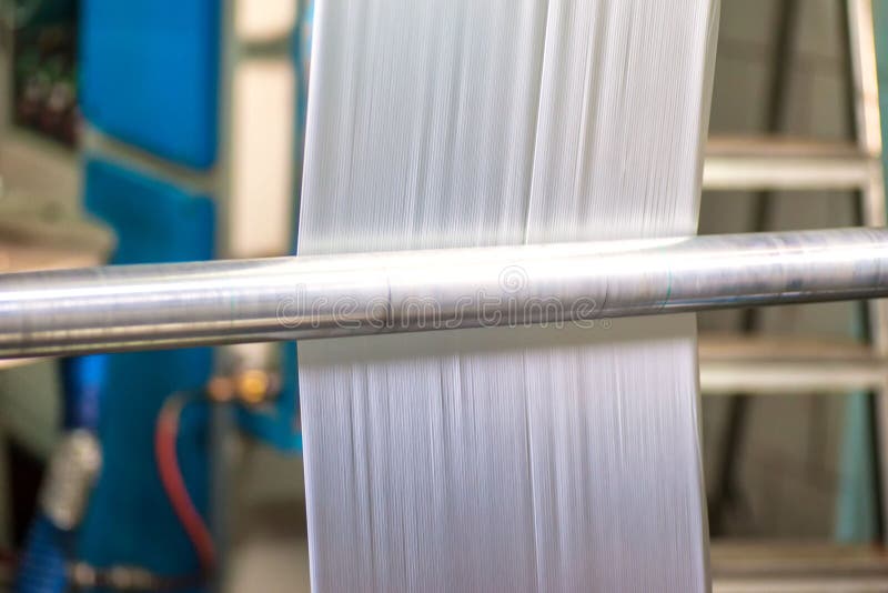 Industriell produktion av plastpåsar Utrustning för tillverkning av arkivfoton Industriell produktion av plastpåsar Utrustning för tillverkning av arkivfoton