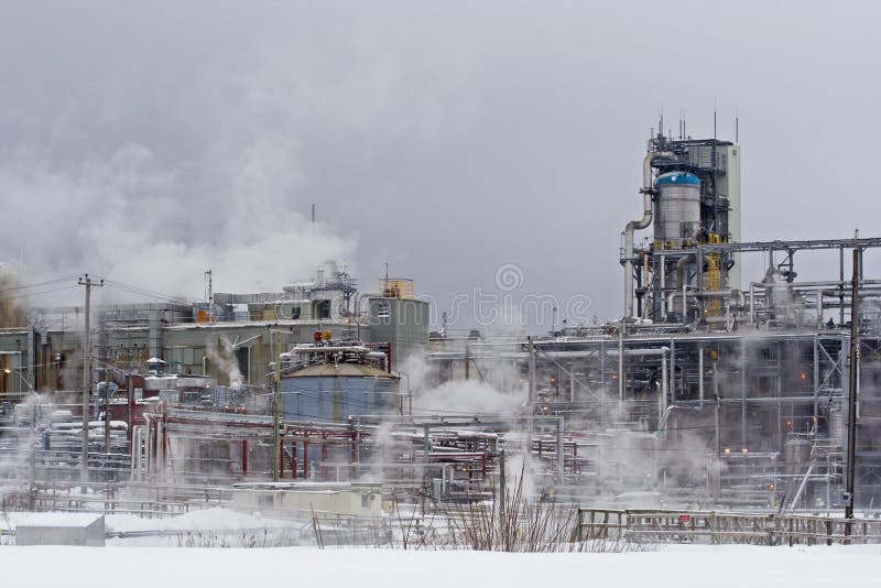 industriell växtvinter arkivfoton industriell växtvinter arkivfoton