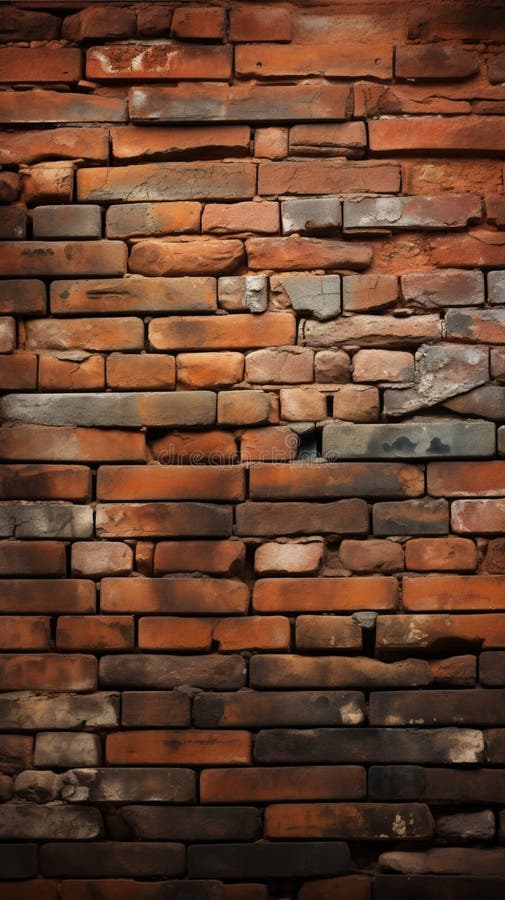 Industrielle Charme alte Ziegelmauerstruktur für Innendekoration vektor abbildung