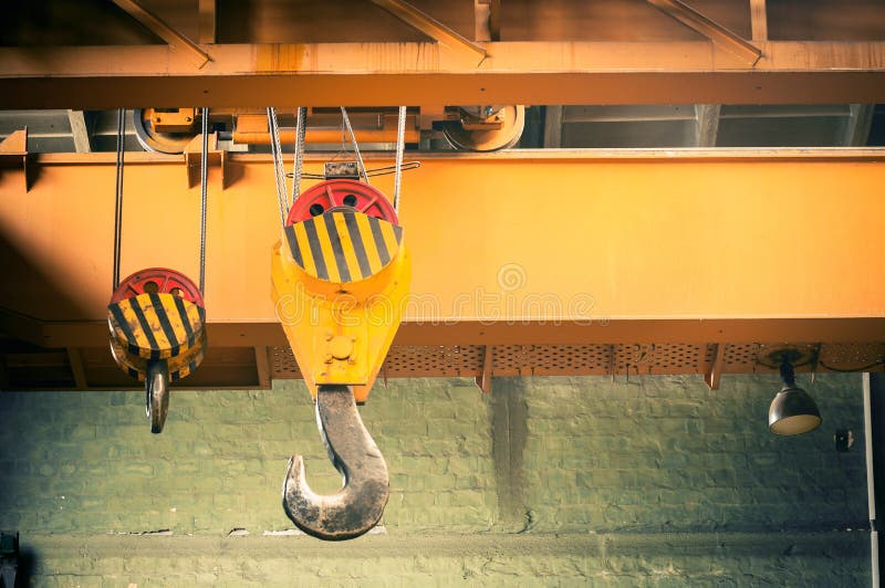 Industrieller Kranhaken stockfotos Industrieller Kranhaken stockfotos