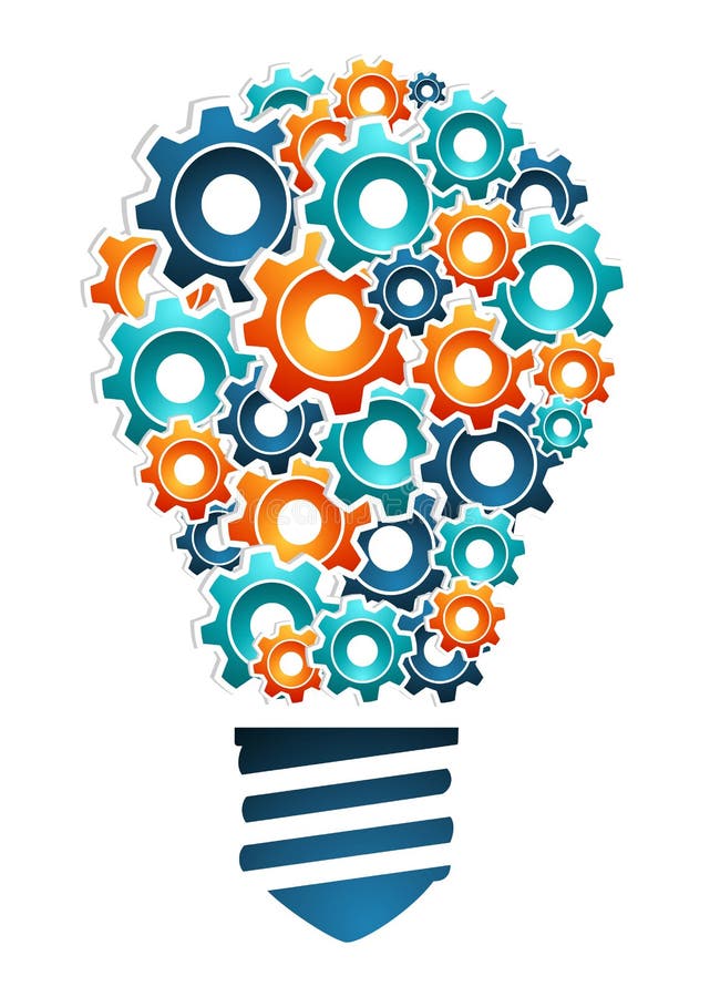 Industriellt innovationbegrepp stock illustrationer