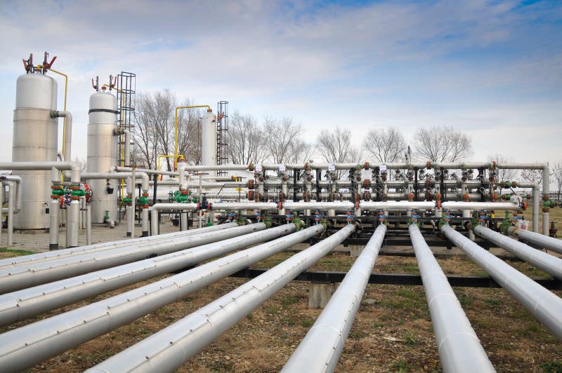 Industrien des Ölraffinierens und des Gases
