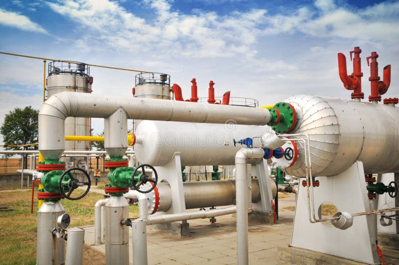 Industries of Oil Refining and Gas, Stock Photo Image of industry